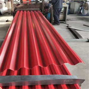 0.5mm 900mm 3m Toit en métal galvanisé enduit de couleur rouge Ppgi Tôle d'acier galvanisée prépeinte 0.5mm 900mm 3m - Product Image 2