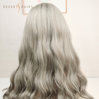 Peluca de Cabello Humano Europeo Virgen con Frente de Encaje sin Pegamento para Mujer, Peluca Judía con Encaje Suizo, Liso Natural, Rubio Balayage