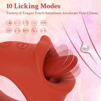 Hochwertiger G-Punkt-Leckvibrator mit Zungensimulation, Leistungsstarker Brustwarzen-Stimulator, 100% Wasserdicht, USB-Massagegerät, Sexspielzeug-Box für Frauen