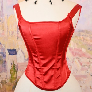 Top Corsé de Satén Elegante para Mujer, Top Corto Brillante de Seda con Cuello Cuadrado, Bustier Sexy para Fiesta Nocturna y Club, con Tirantes Anchos y Diseño de Espina de Pescado - Product Image 1
