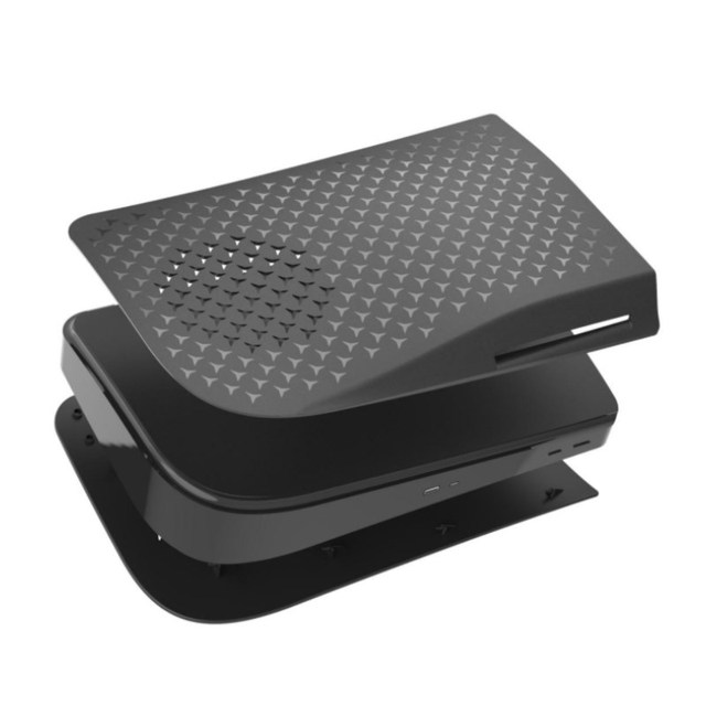 Cooling Vents Shockproof Protective Cover Case for PS5 Game Console Replacement Faceplate Shell with Ventilation Features