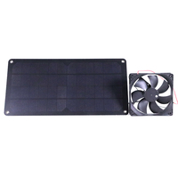 Ventilateur solaire à haut débit d'air avec panneau solaire ventilateur de refroidissement d'échappement d'air Usb hangars ventilateur d'évent de maisons pour animaux de compagnie