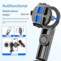 Poignée de caméra magnétique MQ F08, bâton de selfie, trépied portable, poignée de prise de vue anti-vibration pour téléphone avec télécommande sans fil