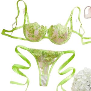 Conjunto de lencería sexy de encaje negro para Europa y Estados Unidos, estilo transfronterizo, que realza la figura. - Product Image 5