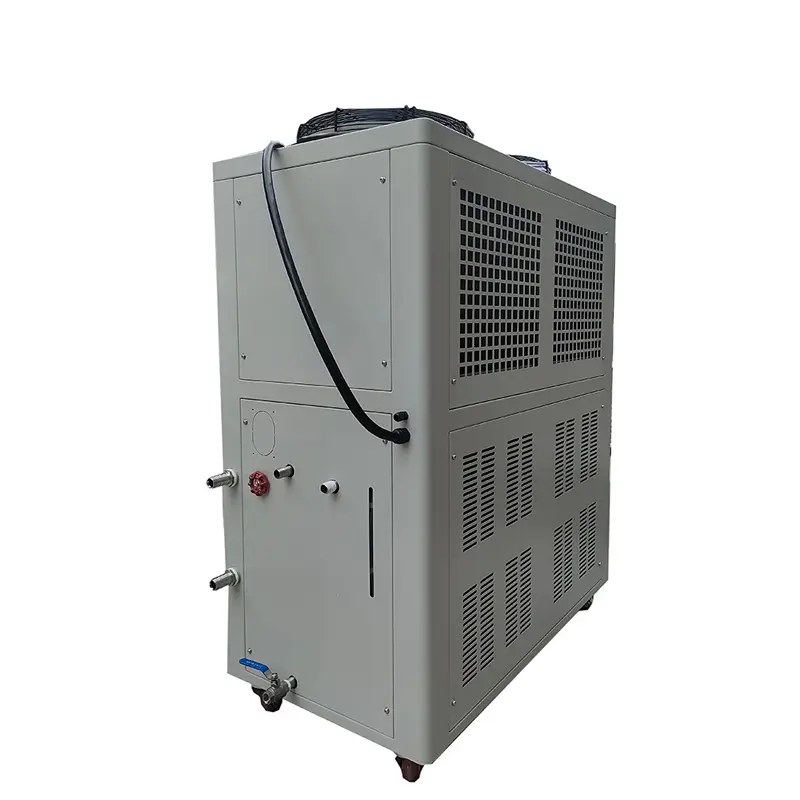 원격 작동 수냉식 냉각기 15KW 5Ton 5HP R410a 냉매 휴대용 공기 냉각기 물 탱크와 펌프 내장