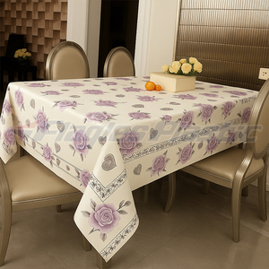 Factory Direct Lace Vinyl Tablecloth Soil-Resistant PVC Roll for Everyday &amp; Event Use <strong>Outdoor</strong> <strong>Table</strong> <strong>Cover</strong> - Product Image 2
