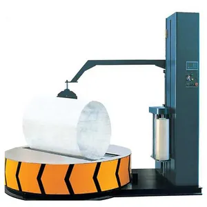 Textiel Reel Stretch Wrapping Machine Papier Roll Cilinder Producten Film Wrapper Stretch Wrapper Verpakking Machine