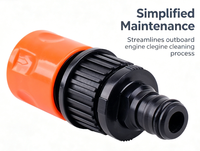 Kit de rinçage orange Bombardier, nouveau connecteur de tuyau d'eau, Sea Doo GTX SPI 4Tec, connecteur de tuyau d'eau multifonctionnel