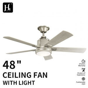 Ventilador de Techo Inteligente Moderno de 52 Pulgadas con 3 Aspas, Motor DC de 6 Velocidades, Luz LED de Perfil Bajo, Control Remoto y Regulable - Product Image 4