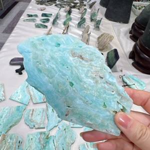 Plaque et tranche de Calcite des <span class=keywords><strong>Caraïbes</strong></span> de Style Feng Shui d'artisanat en cristal de pierre naturelle de haute qualité pour la guérison disponibles à la vente - Product Image 3