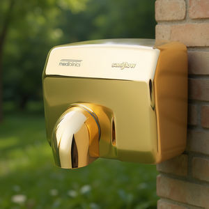 Asciugamani Elettrico Saniflow Optic Finitura Oro da Parete per Bagno - Product Image 3