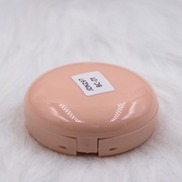 Boîtier compact rond pliable à couvercle rabattable pour blush en poudre, fard à paupières, conteneur vide, correcteur, crème, emballage de maquillage