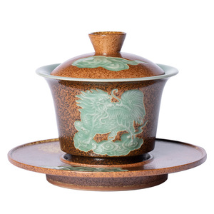 Longquan seladon kapaklı kase fincan - Product Image 1