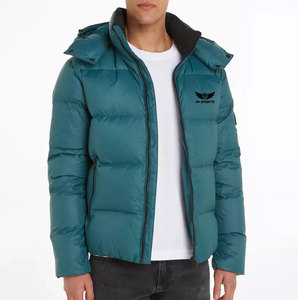 Nouveau design Veste matelassée d'hiver à manches longues coupe ajustée à capuche coupe-vent respirant style de rue fabriqué en polyester/nylon - Product Image 2