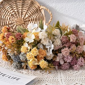 Bouquet de fleurs artificielles CallaFloral MW66003 rose et blanc pour décoration de mariage et de maison - Product Image 2