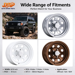 Rueda de Acero de Perfil Bajo de 15, 16 y 17 Pulgadas con Desplazamiento Negativo para Todoterreno <span class=keywords><strong>4x4</strong></span>, para SUV, 5 Birlos, PCD Personalizado 139.7, 150, 165.1 - Product Image 3