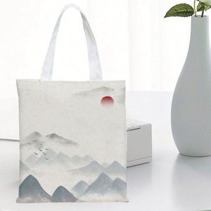 Custom Printed Eco Cotton Organic Canvas Shopping <b>Bag</b> Natural Plain Recycled Linen Cotton Blank <b>Bag</b> - Product Image 5