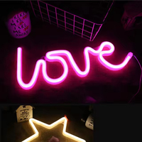 LOVE-Luz de neón Led para boda Letrero de luces de neón personalizado para Bar Tienda