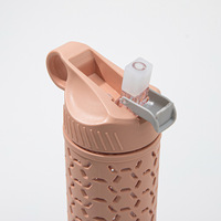 Bouteille d'eau en plastique PP Space Cup, design frais et créatif, de grande valeur, pour influenceurs de fitness, hommes et femmes, bouteille d'eau de sport pour étudiants