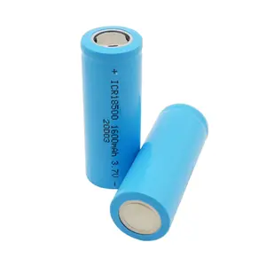 Icr18500 1200mAh 1400mAh 1600mAh 1800mAh 3.7V lithium có thể sạc lại Ion pin 3.7V Pin tế bào 18500 Lithium