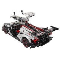 CaDACaDA-supercoche de carreras teledirigido de gran potencia, 4449 piezas, 2,4G, modelo de bloques de construcción, 1:8