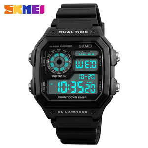 Skmei Digital Watch Men Dual Time Waterproof Luminous <b>Outdoor</b> Sports Watch Electronic Watch With Alarm Chrono <b>Timer</b> - Product Image 1