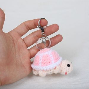 Luckykoo Hilos Para Crochet Toys Knitted Flowers Wool Hand Made Mini Crochet Turtles Potted Crochet Home <b>Car</b> <b>Table</b> Decoration - Product Image 3