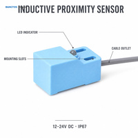 Saklar Proximity Persegi 4mm Jarak Deteksi Sensor Proximity Induktif Non Kontak untuk Otomasi Industri