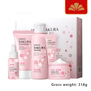 Tự Nhiên Hoa Anh Đào Skincare Set Giữ Ẩm Và Làm Trắng 4-Mảnh Kết Hợp Làm Trắng Kem Laikou Nhật Bản Sakura Sản Phẩm