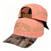 Gorra Snapback de Lona de Algodón de 5 Paneles con Estructura en A, Diseño de Frutas en Dos Tonos, Logotipo Personalizado, Estilo Urbano, UPF 50+, Deportiva, Unisex