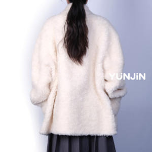 YUNJIN, nueva Chaqueta con botones <span class=keywords><strong>de</strong></span> cuerno <span class=keywords><strong>de</strong></span> piel <span class=keywords><strong>de</strong></span> oveja <span class=keywords><strong>de</strong></span> <span class=keywords><strong>Pellet</strong></span> para mujer, <span class=keywords><strong>de</strong></span> cuello redondo <span class=keywords><strong>de</strong></span> longitud media Parka, abrigo cálido <span class=keywords><strong>de</strong></span> invierno - Product Image 5