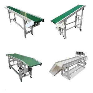 food industry white PU belt conveyor with customized width and length for sorting fruit vegetable clove ginger bread