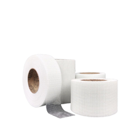 Ruban de maillage tissé en sergé de fibre de verre sans alcali, résistant à la chaleur 600°C, pour plafonds en plaques de plâtre et aménagements intérieurs sécurisés