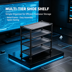 Multi‑Tier Simple <b>Shoe</b> Rack Freestanding <b>Shoe</b> <b>Storage</b> Shelf For <b>Entryway</b> Hallway Home Organization - Product Image 1