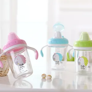 아기 컵 어린이 먹이 마시는 물 짚 핸들 병 Sippy 훈련 컵 RK-B1015