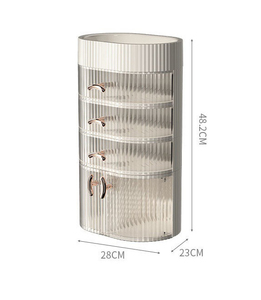 Professional Manufacturer transparent make-up storage box on dressing desk 5 layers cosmetics organizer for skincare perfume