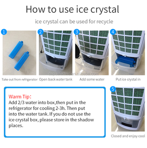 Nouveau design best-seller 65W Mini maison refroidisseur d'air avec réservoir d'eau Petite machine Piédestal intérieur usine OEM - Product Image 6
