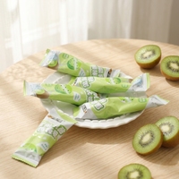 Caramelos Duros Esféricos de Jugo Lácteo, Semilla de Chía y Kiwi, Envueltos Individualmente, Venta al Por Mayor, OEM, ODM