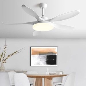 <b>Ceiling</b> <b>Fan</b> Light 56 Inch LED Integrated <b>Fan</b> With Light For Living Room And Dining Room Fixed Blade Design - Product Image 2