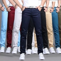 Nouveau pantalon décontracté Oxford léger pour homme, avec fermeture éclair mi-longue, teint uni, écologique, anti-plis, 6XL, multicolore