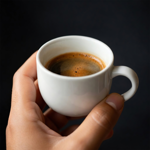 Set <span class=keywords><strong>di</strong></span> tazzine e piattini per caffè espresso all'ingrosso, piccole tazze da caffè in porcellana bianca da 70, 80, 90, 100 <span class=keywords><strong>ml</strong></span> - Product Image 3