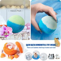 Boules de sel de bain naturelles bicolores parfumées aux huiles essentielles pour le commerce extérieur – Lot de bombes de bain en gros