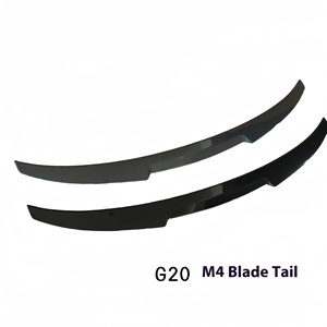 สปอยเลอร์หลังคาร์บอนไฟเบอร์แบบไม่ต้องเจาะ สำหรับรถยนต์ซีรีย์ 3 รุ่นใหม่ G20/G28 M4 Blade M3PSM  แบบติดตั้งถาวร สำหรับฝากระโปรงท้าย ซีรีย์ 3 รุ่นใหม่ G20 ปีกหลังแบบไม่ต้องเจาะ - Product Image 5