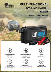 2024 para UltraSafe 12V 24V 1000A Arrancador <span class=keywords><strong>de</strong></span> batería portátil para vehículos Camión Coche y motocicleta Nuevo producto Green Keeper - Product Image 5