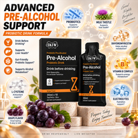 OKTW Pré-alcoolique liquide probiotique avec extrait de chardon-Marie : Complément pour soutenir le métabolisme de l'alcool et la santé du foie