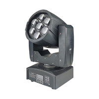 UNOXINE 7x15W RGBW Mini projecteur à tête mobile LED Zoom Wash pour DJ Scène Club Bar Éclairage de fête