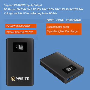 Batterie externe 12V 24V DC <span class=keywords><strong>PowerBank</strong></span> 5V 9V 15V <span class=keywords><strong>19V</strong></span> 20V 12 volts 24 volts 3A 4A 5A pour mini amplificateur de guitare Starlink - Product Image 5