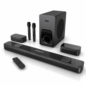 Immersive Surround 5.1.2 Home Theater Audio Ensemble Wide Voltage Powered Sound System with Subwoofer Surround <b>Speakers</b> Dual - Product Image 2