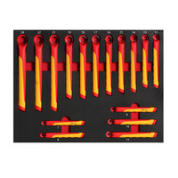 Jeu de clés à anneau isolées DMT110 VDE, outils professionnels, personnalisable, CR-V isolé, ABS OBM