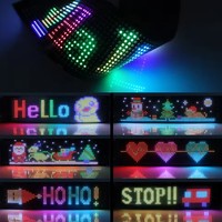 Écran LED USB à défilement pour publicité, panneau d'affichage lumineux contrôlé par application, logo lumineux, texte personnalisé